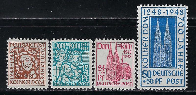 Germany AM-Post Scott # B298 - B301, mint nh