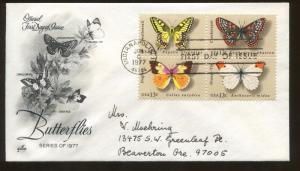 1977 Indianapolis Indiana Butterflies Dogface Swallowtail Postal First Day Cover