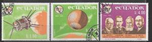 Ecuador Set of 6 Space Satellites Issued in 1965  (1470 - 1481)