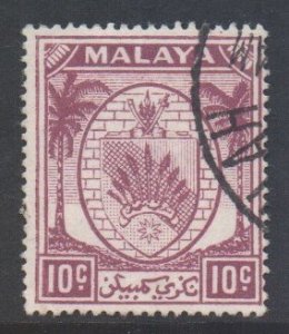 Malaya Negri Sembilan Scott 46 - SG50, 1949 Arms 10c used