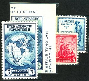 U.S. #733-6 MINT MIXED CONDITION