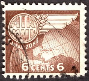 1951, Canal Zone 6c, Used, Sc C22
