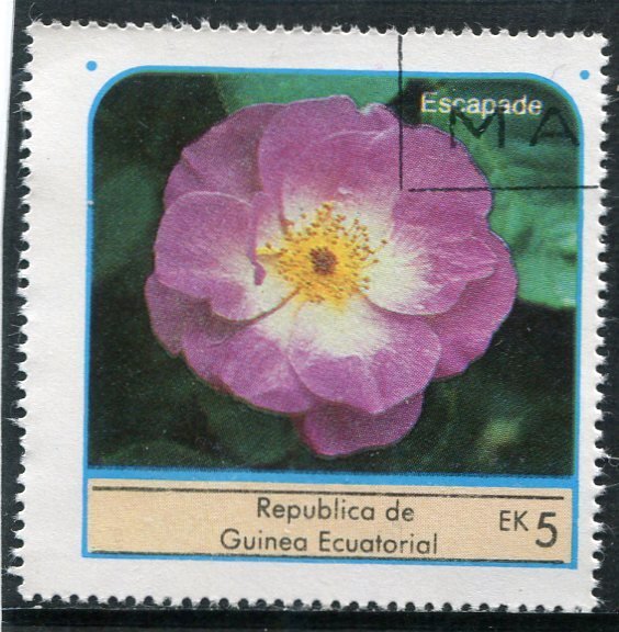 Equatorial Guinea 1976 ROSES ESCAPADE 1 value Perforated Fine Used