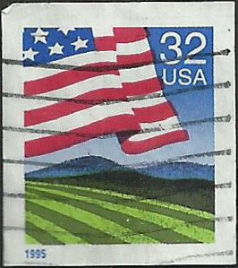 # 2919 USED FLAG OVER FIELD