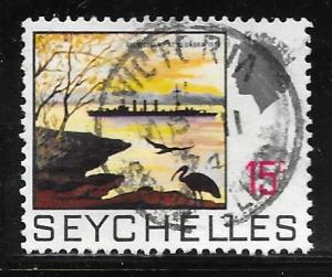 Seychelles 259: 15c Königsberg at Aldabra, used, VF