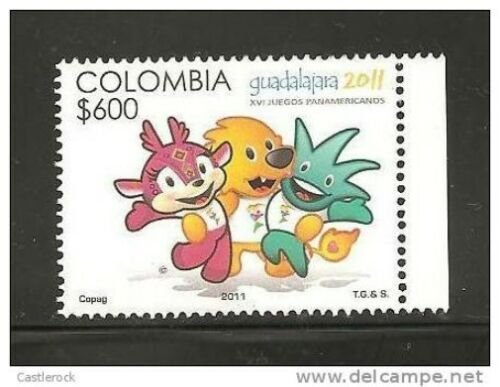 RO) 2011 COLOMBIA, XVI PAN AMERICAN GAMES- GUADALAJARA 2011, FOR 1.,MNH.