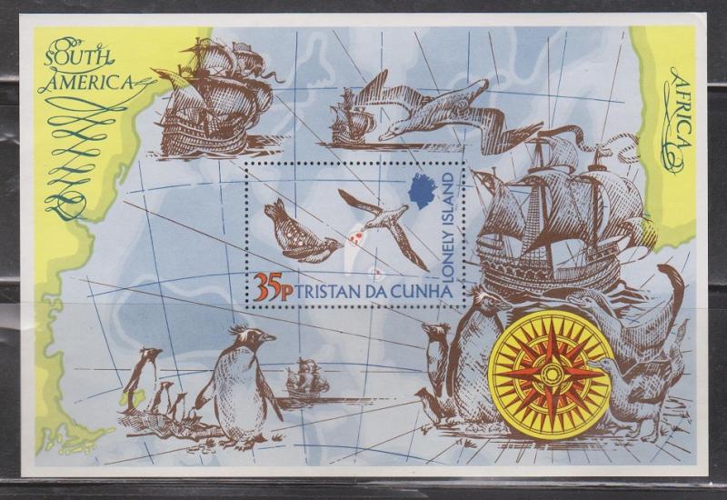 TRISTAN da CUNHA Scott # 195 MNH - Lonely Island S/S