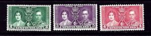 Newfoundland 230-32 Hinged 1937 KGVI Coronation