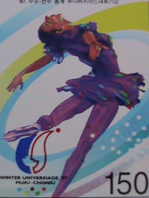 ​KOREA STAMP-1997-SC#1896-WINTER UNIVERSIADE'97 ICE SKATER- MNH S/S  VERY FINE