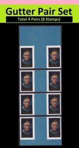 US 5821 Ruth Bader Ginsburg F vert gutter pair set 4x2 MNH 2023