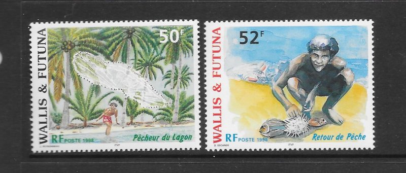 WALLIS & FUTUNA  #509-10  FISHING   MNH