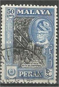 PERAK, 1960, used 50c, Shah Scott 134