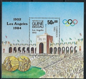 Guinea Bissau 496 MNH 1983 Olympics souvenir sheet (an3663)