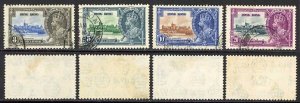 Hong Kong SG133/6 1935 Silver jubilee Set used Cat 16 pounds