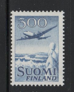 Finland Sc C4 1958 DC-6 Airplane Airmail stamp mint NH