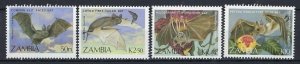 Zambia 466-69 MNH 1989 Bats (107)(an7749)