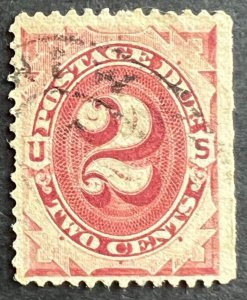 Scott#: J23 - Postage Due 2¢ 1891 used single stamp - Lot 2