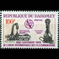 DAHOMEY 1965 - Scott# 202 ITU Cent. Set of 1 NH