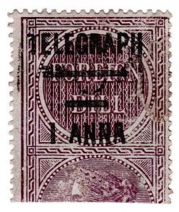 (I.B) India Telegraphs : 1a Calcutta Provisional (1904)