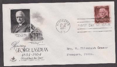 1062 George Eastman ArtCraft FDC with neatly typewritten address