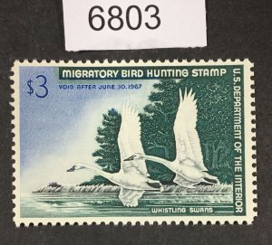 MOMEN: US STAMPS # RW33 MINT OG NH VF LOT #A 6803