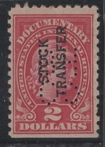US RD13 used, perfin cancel