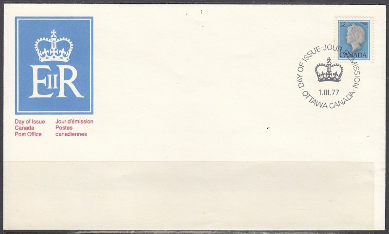 Canada Scott 713 FDC - 1977 Queen Elizabeth Definitive Issue