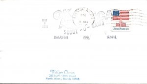 US COVER WITH SPECIAL EVENT CANCEL SCOUT-O-RAMA AT RALEIGH NORTH CAROLINA 1976