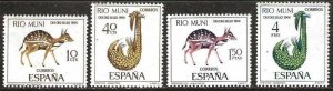 Rio Muni 59-62, mint, lightly hinged.  complete set of four. 1966. (S1377)