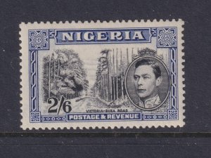 NIGERIA, 1942 KGVI 2s.6 Black & Blue, perf. 14, lhm.