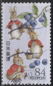 Japan 4565j (used) 84y Flopsy, Mopsy, & Cotton-Tail, blueberries (2022)