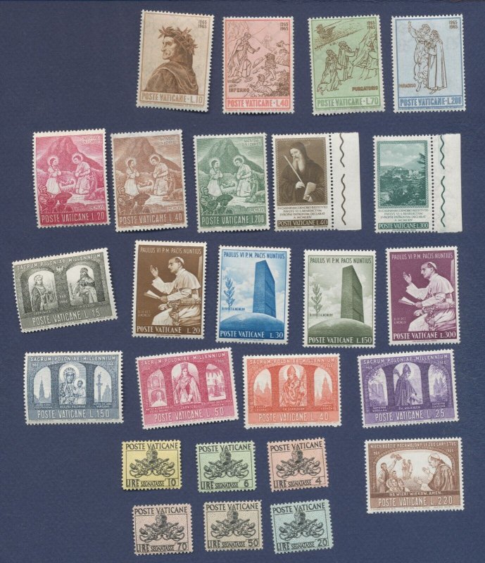 VATICAN - Scott 338 / / 438 & J13-J18   - MNH sets  -----   TWO SCANS --a