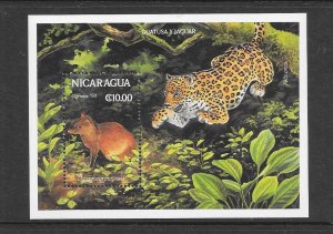 NICARAGUA   JAGUAR  S/S   MNH