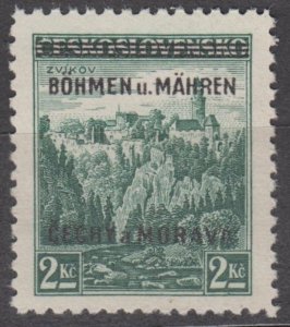 Bohemia & Moravia Scott #14 1939 MNH
