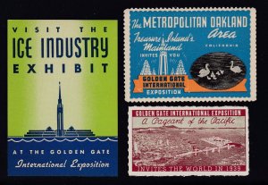 US 1939 Golden Gate International Exposition Cinderella Stamps L294