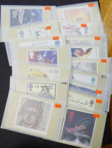 EDW1949SELL : GREAT BRITAIN Beautiful collection of ALL DIFF. Official Unused PC