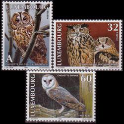 LUXEMBOURG 1999 - Scott# 1004-6 Owls Set of 3 NH