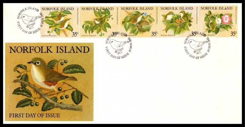 Norfolk Island 287 Birds U/A FDC