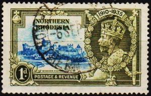 Northern Rhodesia. 1935 1d S.G.18 Fine Used