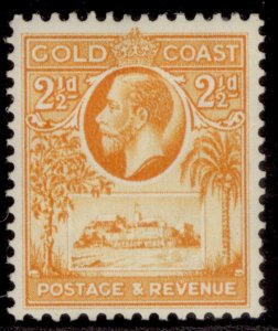GOLD COAST GV SG107, 2½d orange-yellow, M MINT.