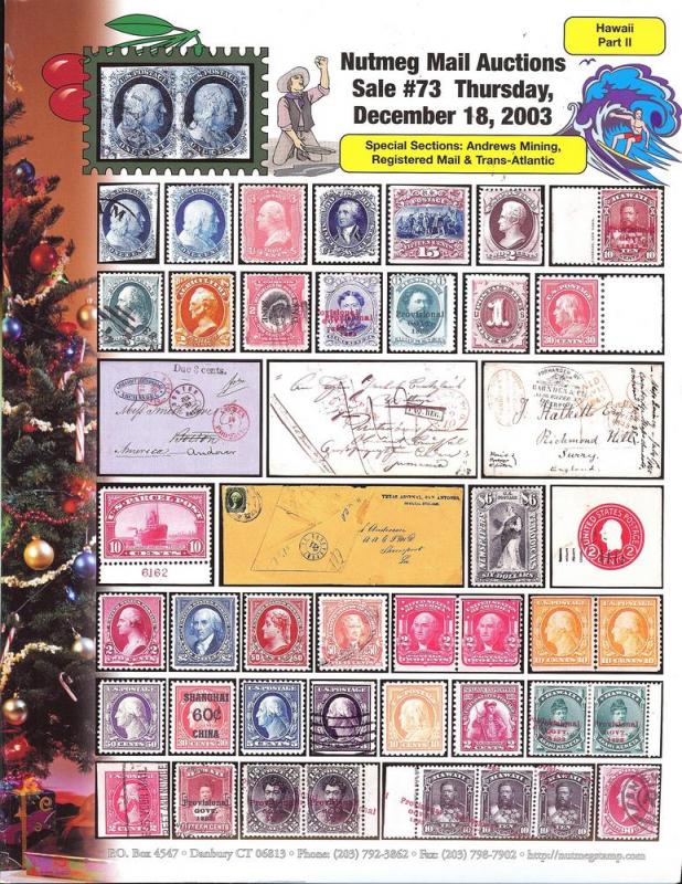 Nutmeg Stamp Sales- United States - Andrews Mining, Regis...