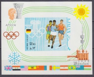 1970 Ajman 576/B195b 1972 Olympic Games in Munich 26,00 €