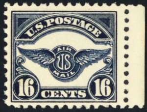 C5, Mint VF NH 16¢ Early Airmail Stamp CV $120 - Stuart Katz