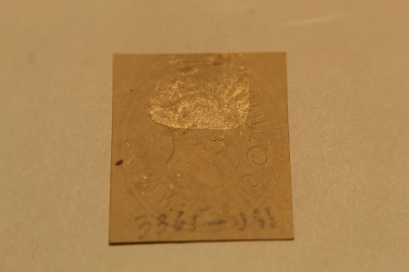 US U65  CUT SQUARE UNUSED  HINGE REMNANT