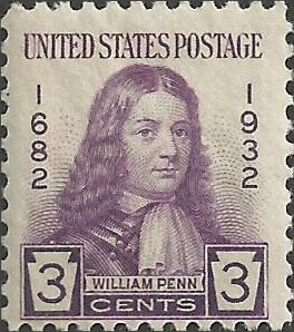 # 724 Mint Never Hinged ( MNH ) Violet William Penn