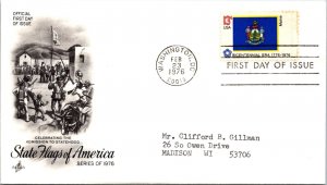 FDC 1976 SC #1682 Artcraft Cachet, Maine - DC Cancel - Single - J1364