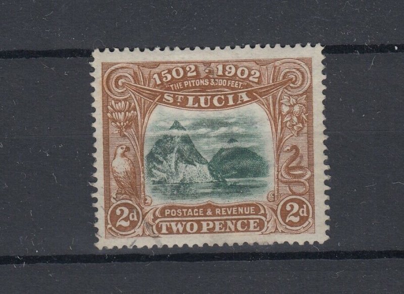 St Lucia 1902 2d Columbus SG63 MH JK5262