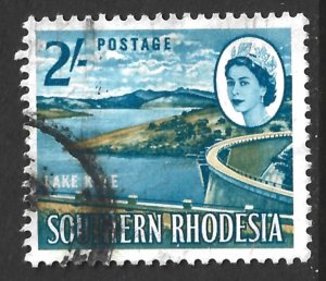 Southern Rhodesia, Scott #104; 2sh Queen Elizabeth II, Used