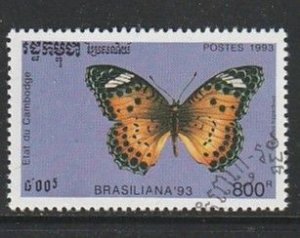 1992 Cambodia - Sc 1281 - used VF - 1 single - Butterflies