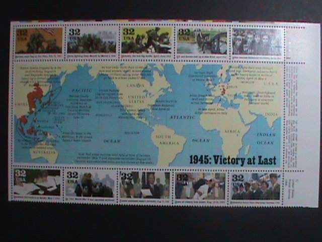 UNITED STATES -1995 SC#2981 1945 WORLD WAR II MNH SHEET   WE SHIP TO WORLD WIDE